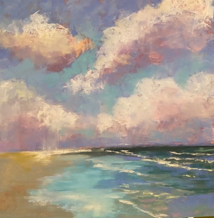 Purple Cloudscape by artist Carolyn Kilday